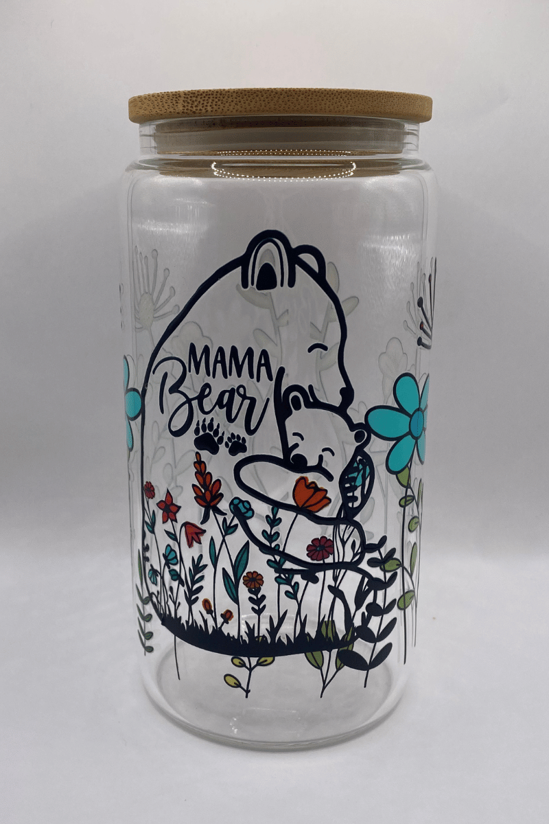 Mama Bear's Floral Embrace